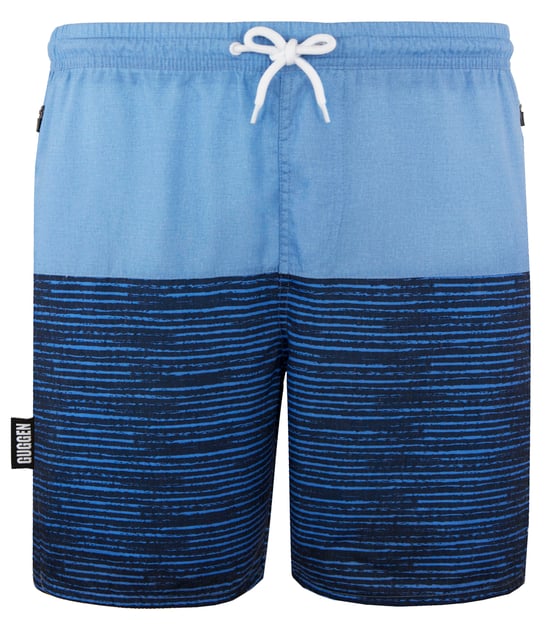 Zwemshort voor Heren met Patroonstrepen Groen Zwart - Image 5