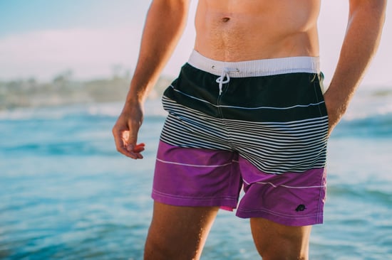 Zwemshort voor Heren met Patroonstrepen Paars - Image 3