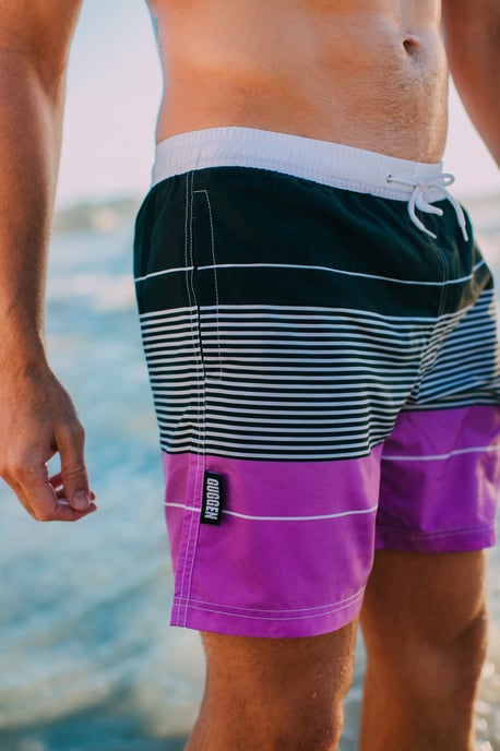 Zwemshort voor Heren met Patroonstrepen Paars - Image 5