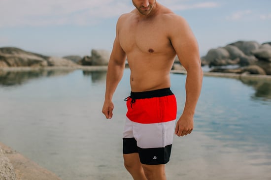 Zwemshort voor heren met patroonstrepen - Image 2