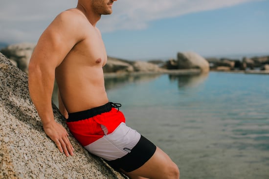 Zwemshort voor heren met patroonstrepen - Image 3