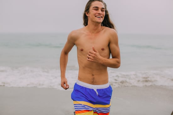 Badshorts för män med mönsterränder - Image 3