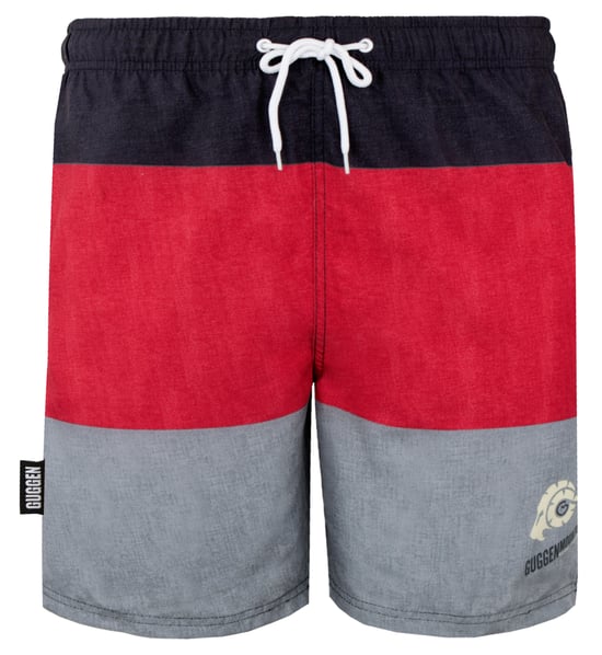 Zwemshort voor heren met patroonstrepen rood - Image 5