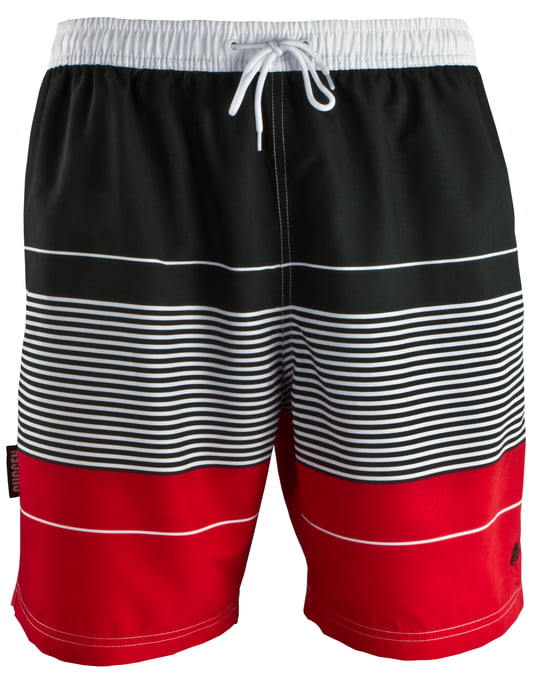 Zwemshort voor Heren met Patroonstrepen Rood - Image 5