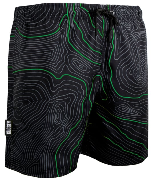 Zwembroek voor Heren, Strepen, Casual Boardshorts, Lijnenpatroon - Image 1