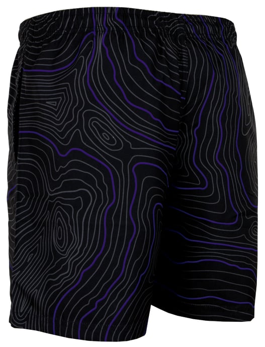 Zwembroek voor Heren, Strepen, Casual Boardshorts, Lijnenpatroon - Image 3