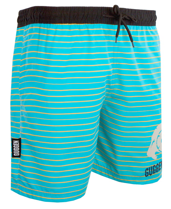 Zwemshort voor Heren met Patroonstrepen Geel - Image 4