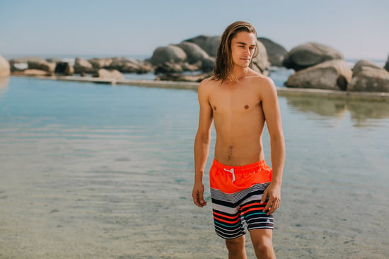 Badshorts för män med mönsterränder - Image 3
