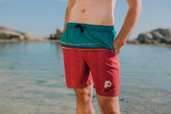 Men's Swim Shorts in GUGGEN Logo Style - Image 3