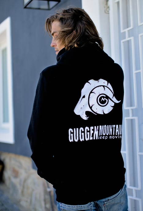 Heren Wandelhoodie H06 met Rits en Logo Zwart - Image 6