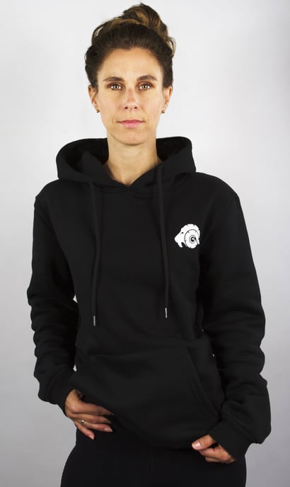 Dames Hoodie Fleece Hoodie Lange Mouw Zwart - Image 6