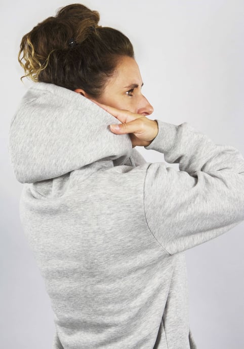 Dames Hoodie Fleece Hoodie Lange Mouw Grijs - Image 6