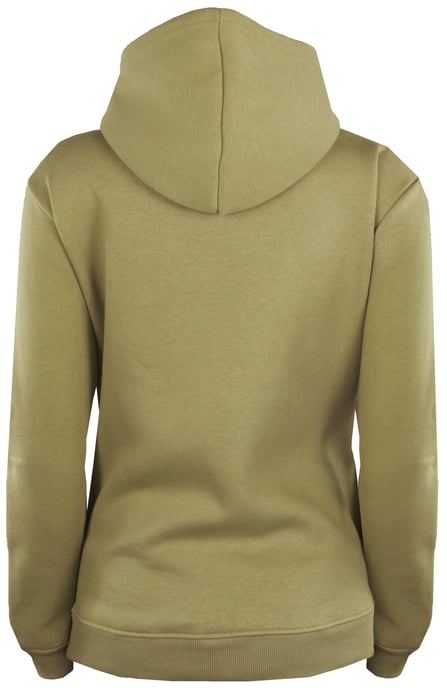 Dames Hoodie Fleece Hoodie Lange Mouw Olijfgroen - Image 3
