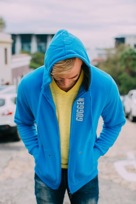 Heren Hoodie Pullover Hoodie Blauw - Image 3