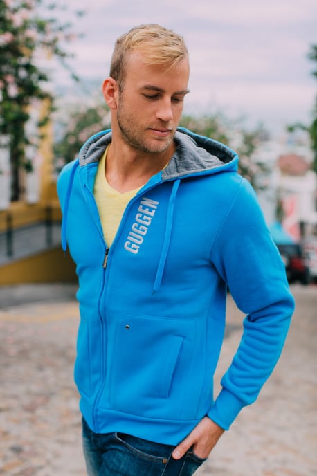 Heren Hoodie Pullover Hoodie Blauw - Image 4