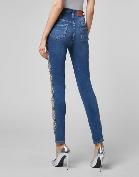 Superhög midja jeggings - Image 5
