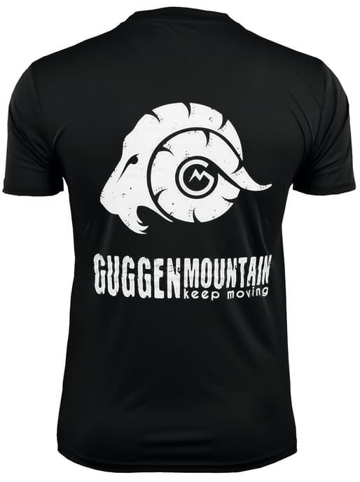 Heren Fitness Functioneel T-shirt met Logo Sport Outdoor Zwart - Image 1