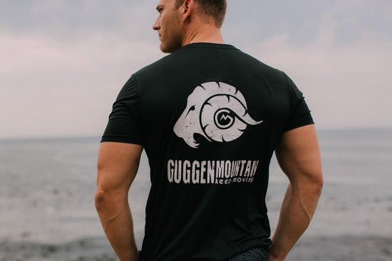 Heren Fitness Functioneel T-shirt met Logo Sport Outdoor Zwart - Image 4