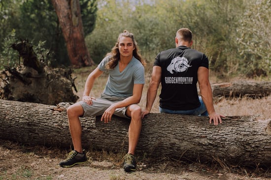 Heren Fitness Functioneel T-shirt met Logo Sport Outdoor Zwart - Image 5