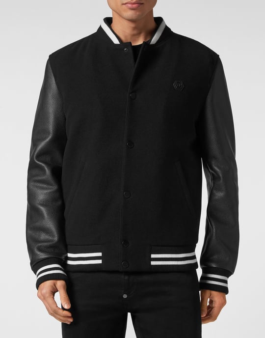 Leren Bomber Skull - Image 2