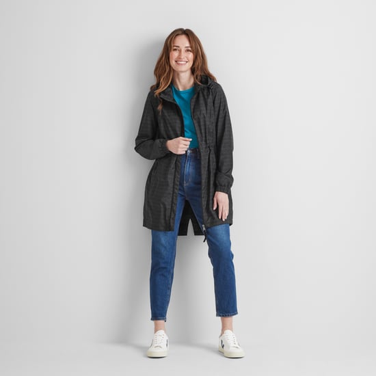 Kilnsey Womens Waterproof Jacket - Washed Black Dash Print - Image 3