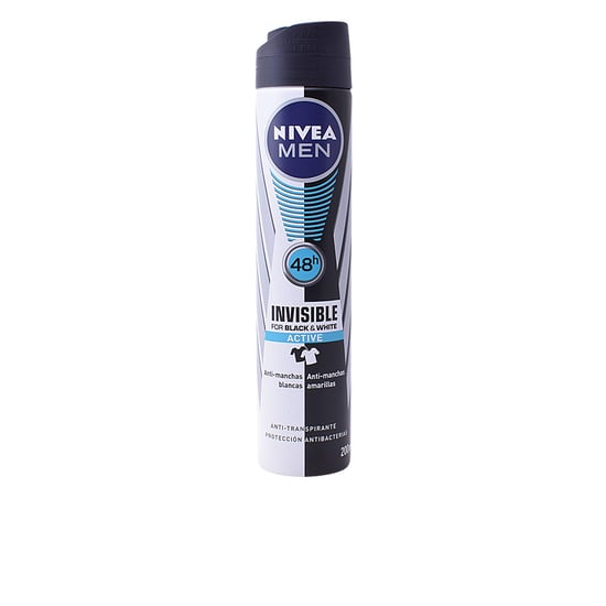 Mannen Zwart & Wit Actieve Deodorantspray 200 ml - Image 1