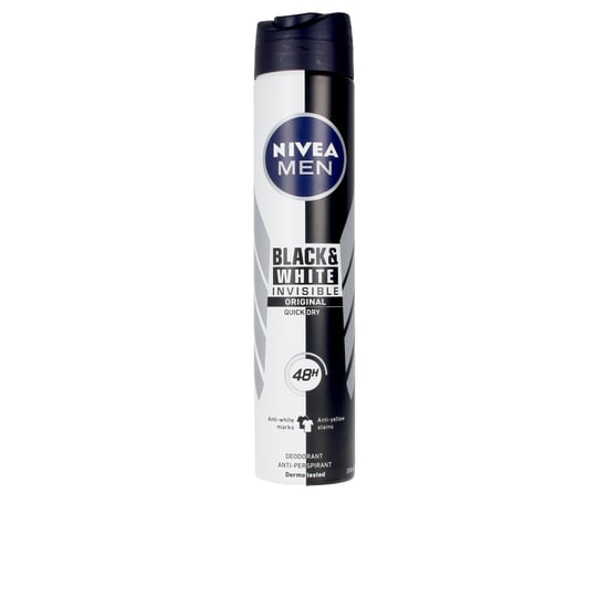 Mannen Zwart & Wit Onzichtbare Deodorant Spray 200 ml - Image 1