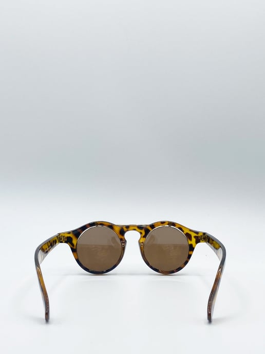 Brown Flip Lens Sunglasses - Image 4