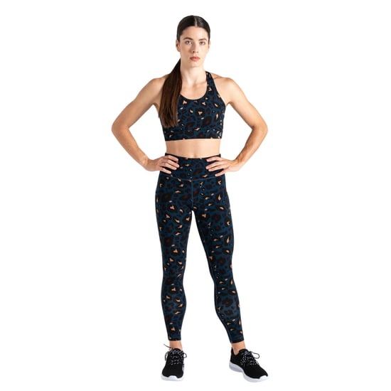 Dare 2B Womens/Ladies Influential Animal Print Gym Leggings (Moonlight Denim) - Image 5