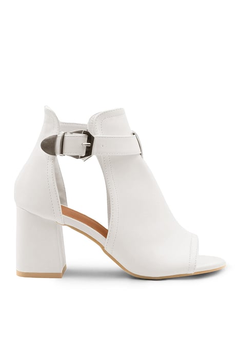 Wheres That From Womens 'Claire' Block Heel With Side Buckle And Open Toe Front - Image 3