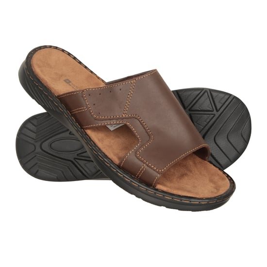 Mountain Warehouse Herr Komfort Läder Slip-on Sandaler (Brun) - Image 4