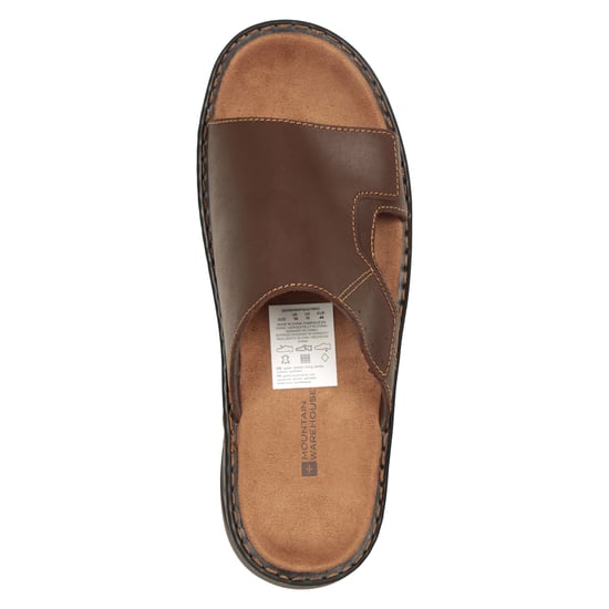 Mountain Warehouse Herr Komfort Läder Slip-on Sandaler (Brun) - Image 5