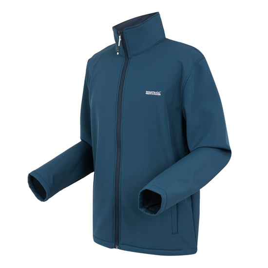Regatta Mens Cera V vindresistent soft shell jacka (Moonlight Denim) - Image 3