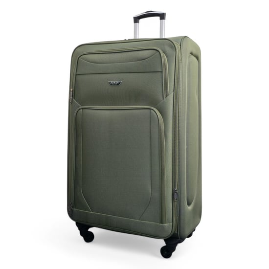 Soft Shell Lightweight Nylon Extra Large 4 Wheels Travel Suitcase - Image 4