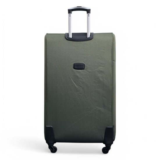 Soft Shell Lightweight Nylon Extra Large 4 Wheels Travel Suitcase - Image 6