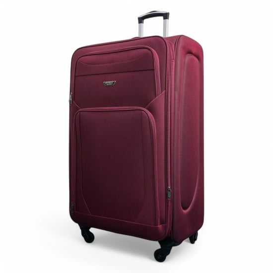 Soft Shell Lightweight Nylon Extra Large 4 Wheels Travel Suitcase - Image 4