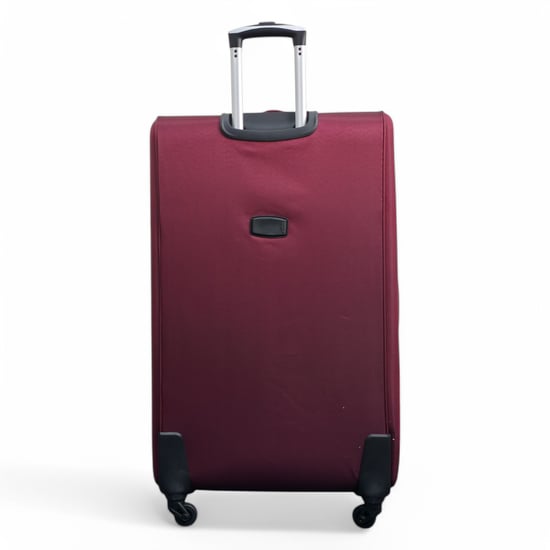 Soft Shell Lightweight Nylon Extra Large 4 Wheels Travel Suitcase - Image 6