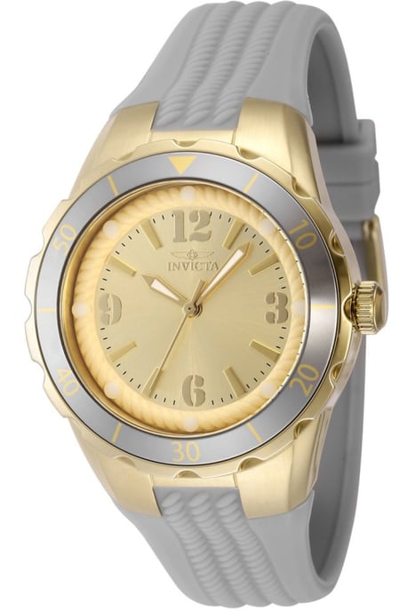 Invicta Angel 48850 Dames Horloge - Quartz Uurwerk - Roestvrij Staal met gouden Wijzerplaat - 38mm - Image 1