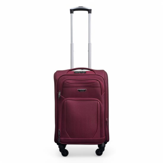 Expandable Soft Shell Cabin Suitcase 50.5 x 37 x 26 cm Luggage Suitable for Easyjet, Ryanair - Image 1