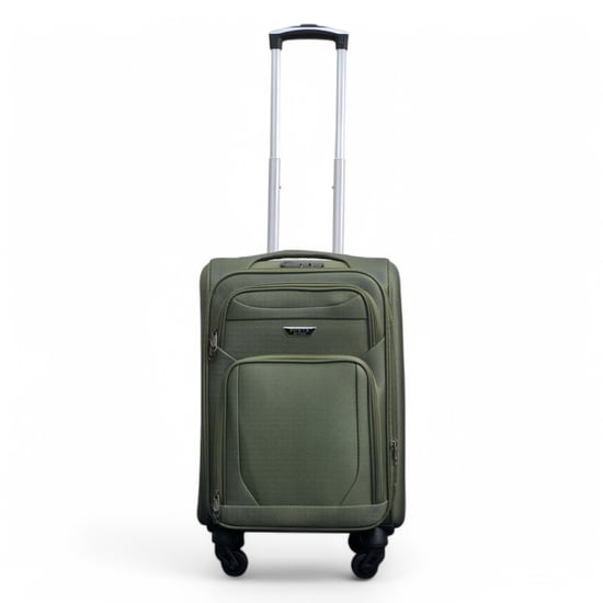 Expandable Soft Shell Cabin Suitcase 50.5 x 37 x 26 cm Luggage Suitable for Easyjet, Ryanair - Image 1