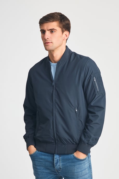 Navy Ma1 Technical Bomber Jacket - Image 6