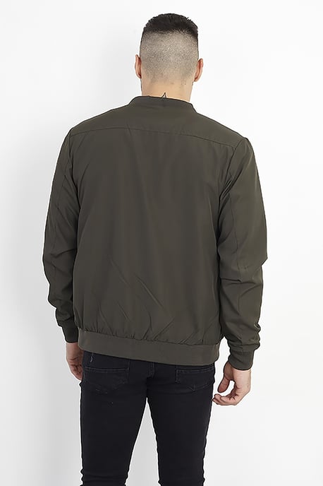 Khaki Bomber Jacket - Image 2