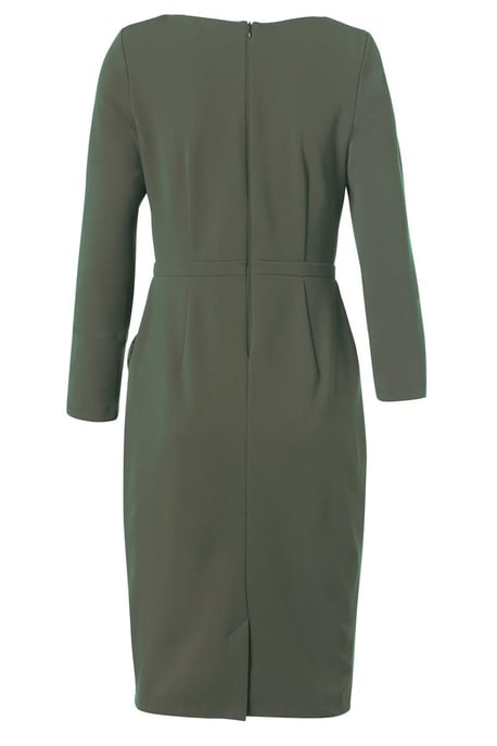 Novelle Jurk Olijfgroen - Image 4