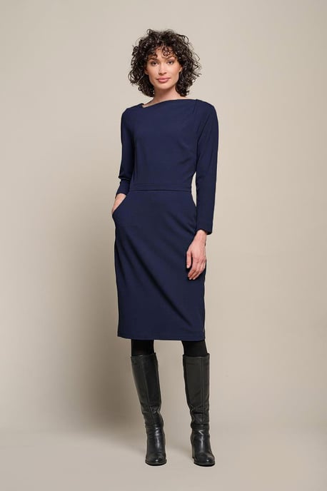 Novelle Jurk Navy - Image 1