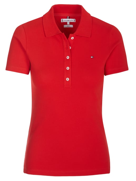 Tommy Hilfiger 1985 SLIM PIQUE poloshirt rood - Image 1