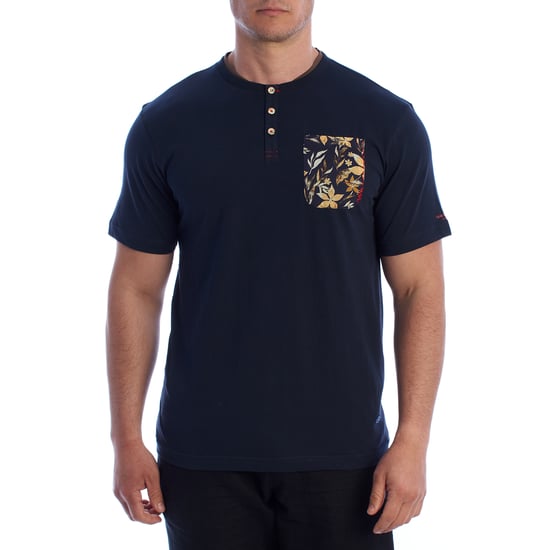 Herrars kortärmad Henley T-shirt HS24MTS09 - Image 1