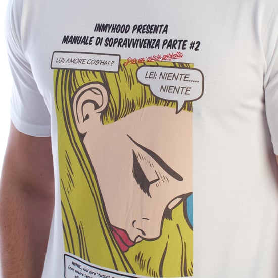 Herr T-shirt med kort ärm i bomull och serietryck HS24MTS21-B - Image 2