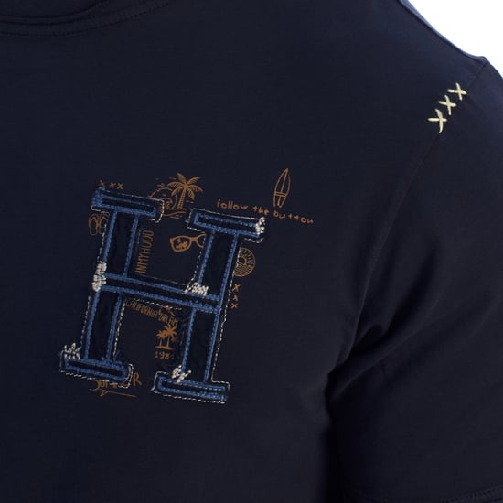 Kortärmad bomulls-T-shirt herr HS24MTS06 - Image 2