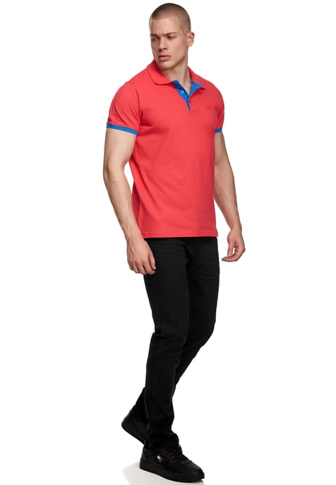 Contrast Polo Piqué Shirt Normale Pasvorm - Image 3