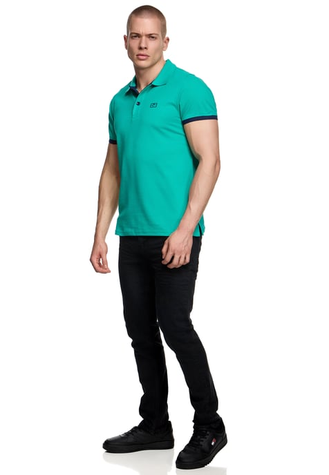 Contrast Polo Piqué Shirt Normale Pasvorm - Image 3